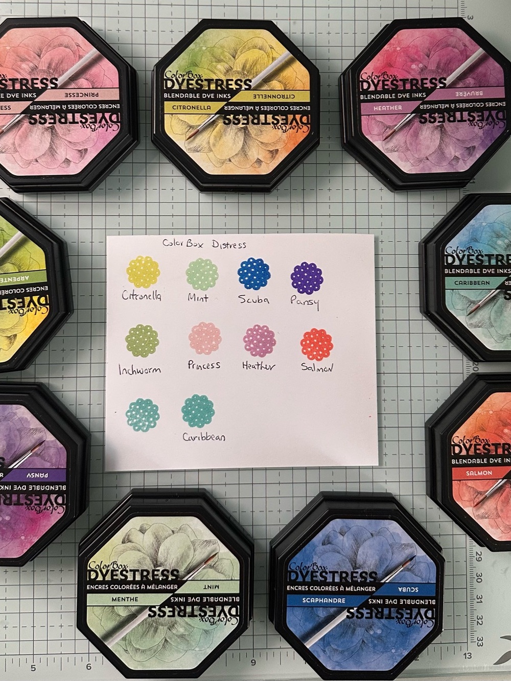 ColorBox Distress Blendable Dye Ink Pads - Assorted Pastel & Bright Colors